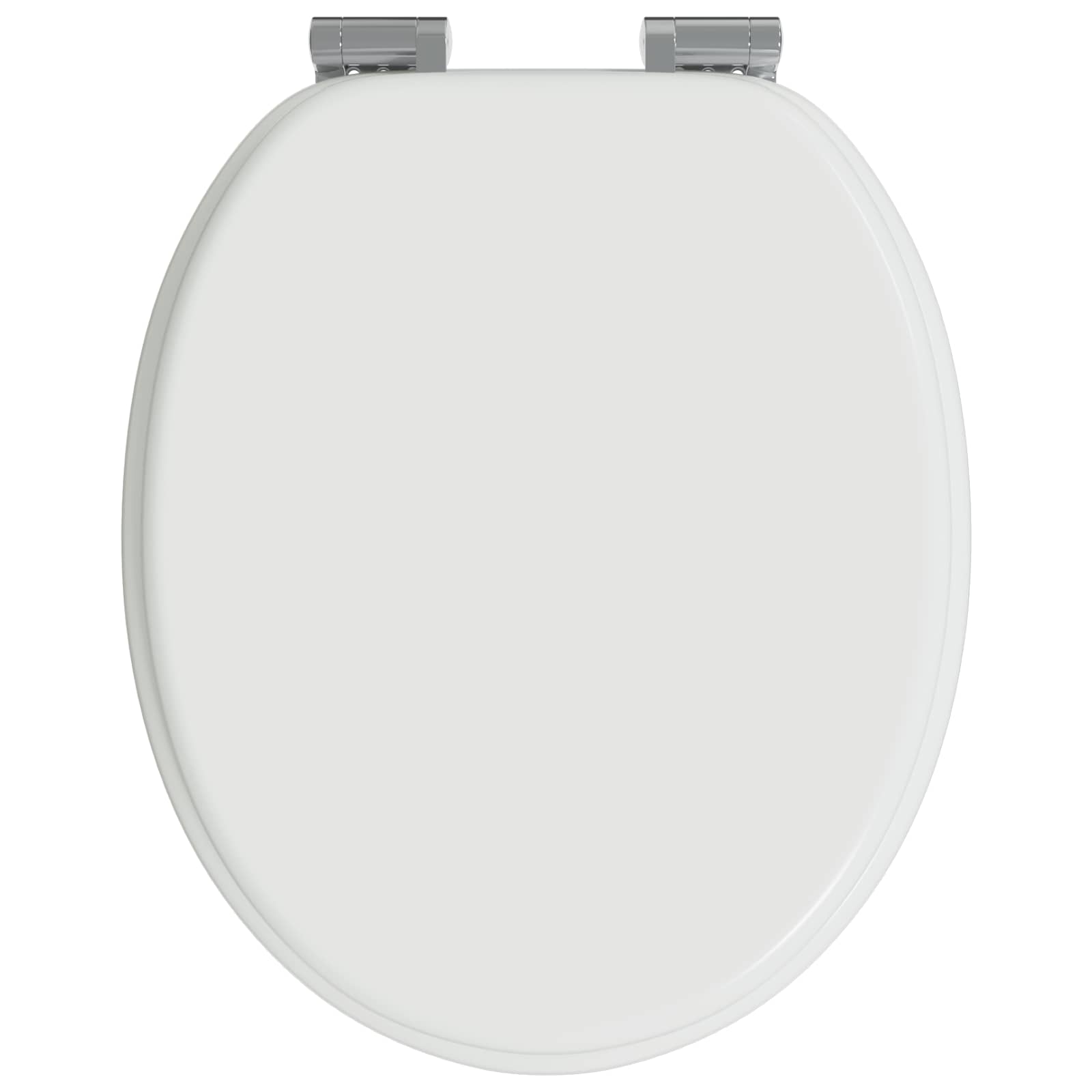 Toilettensitz MDF Deckel Schlichtes Design Weiß