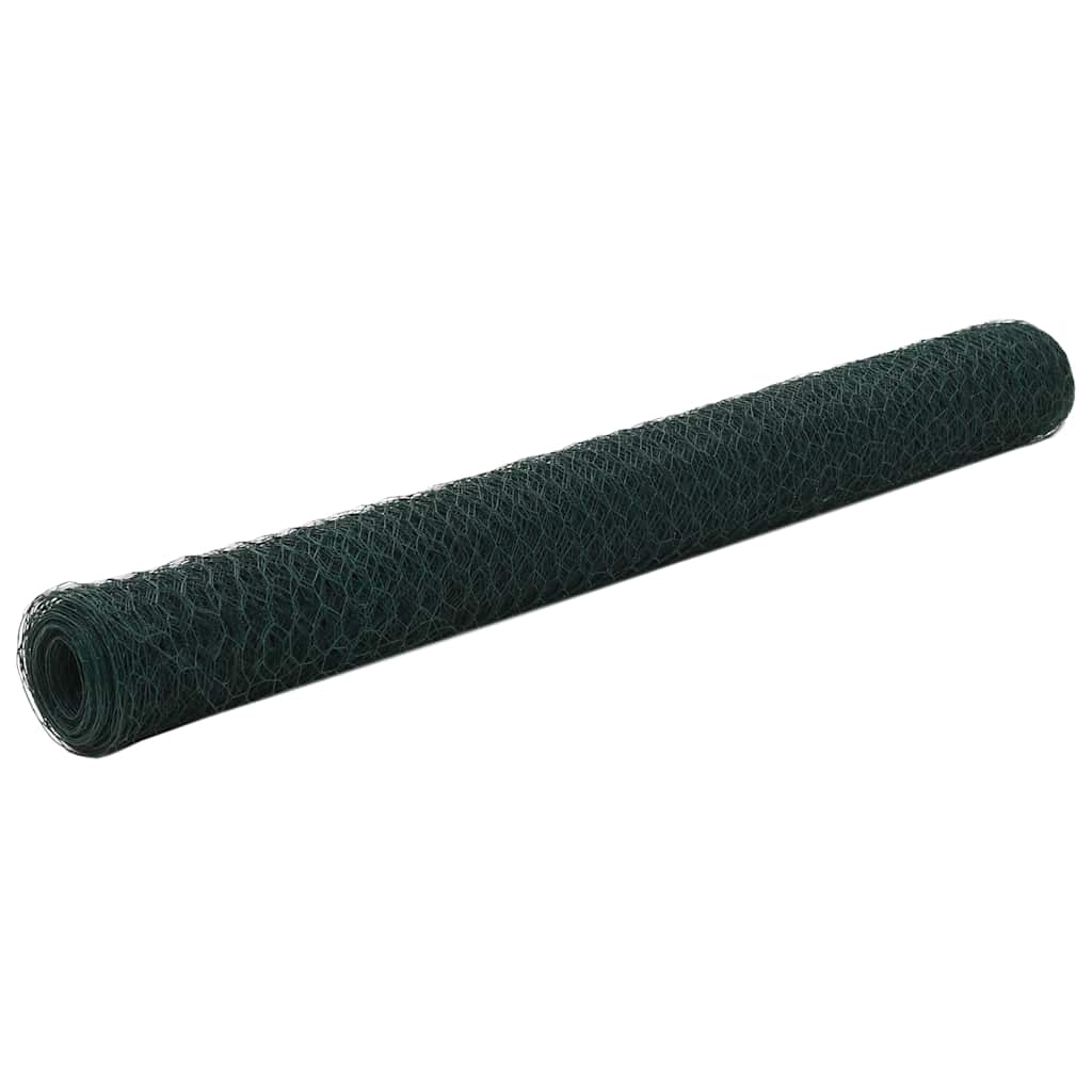 Drahtzaun mit PVC-Beschichtung 25x0,75 m Grün