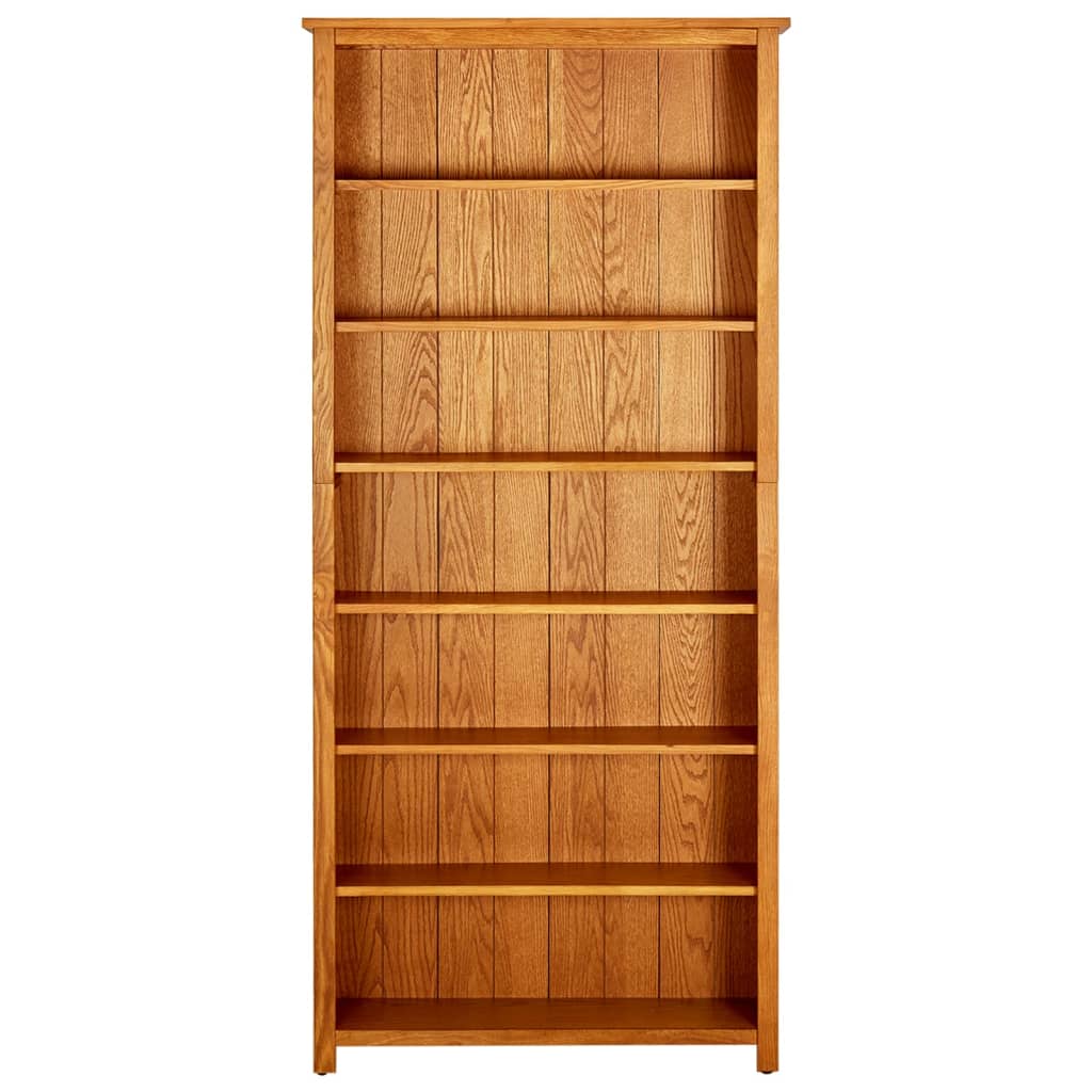 Bücherregal 3 Fächer 70x22,5x82 cm Massivholz Eiche