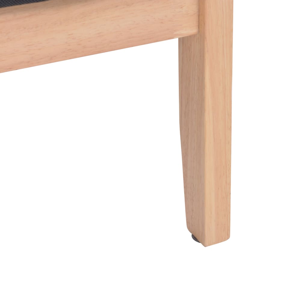 2-Sitzer-Sofa Stoff Hellgrau
