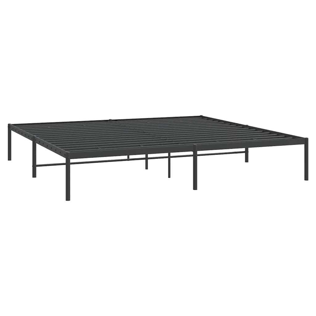 Bettgestell Metall Schwarz 75x190 cm