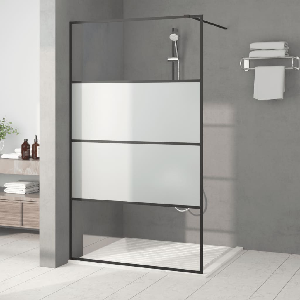 Duschwand für Begehbare Dusche mit Klarem ESG Glas 80x195 cm