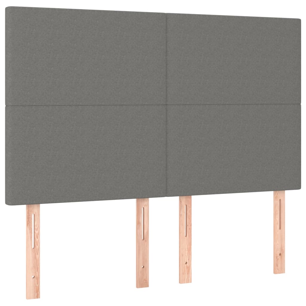 Kopfteil Hellgrau 80x5x118/128 cm Stoff