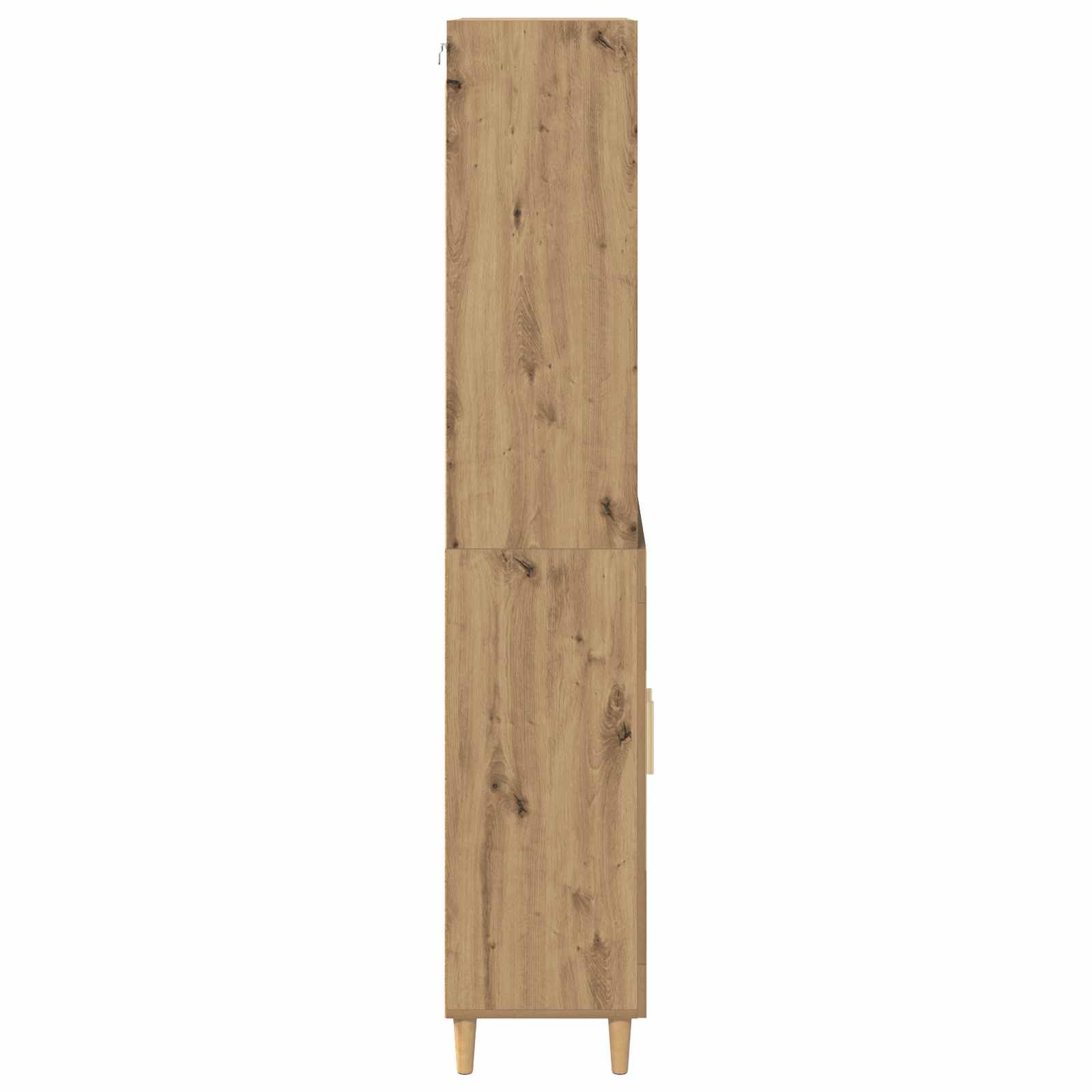 Highboard Altholz 69,5 x 32,5 x 180 cm Holzwerkstoff