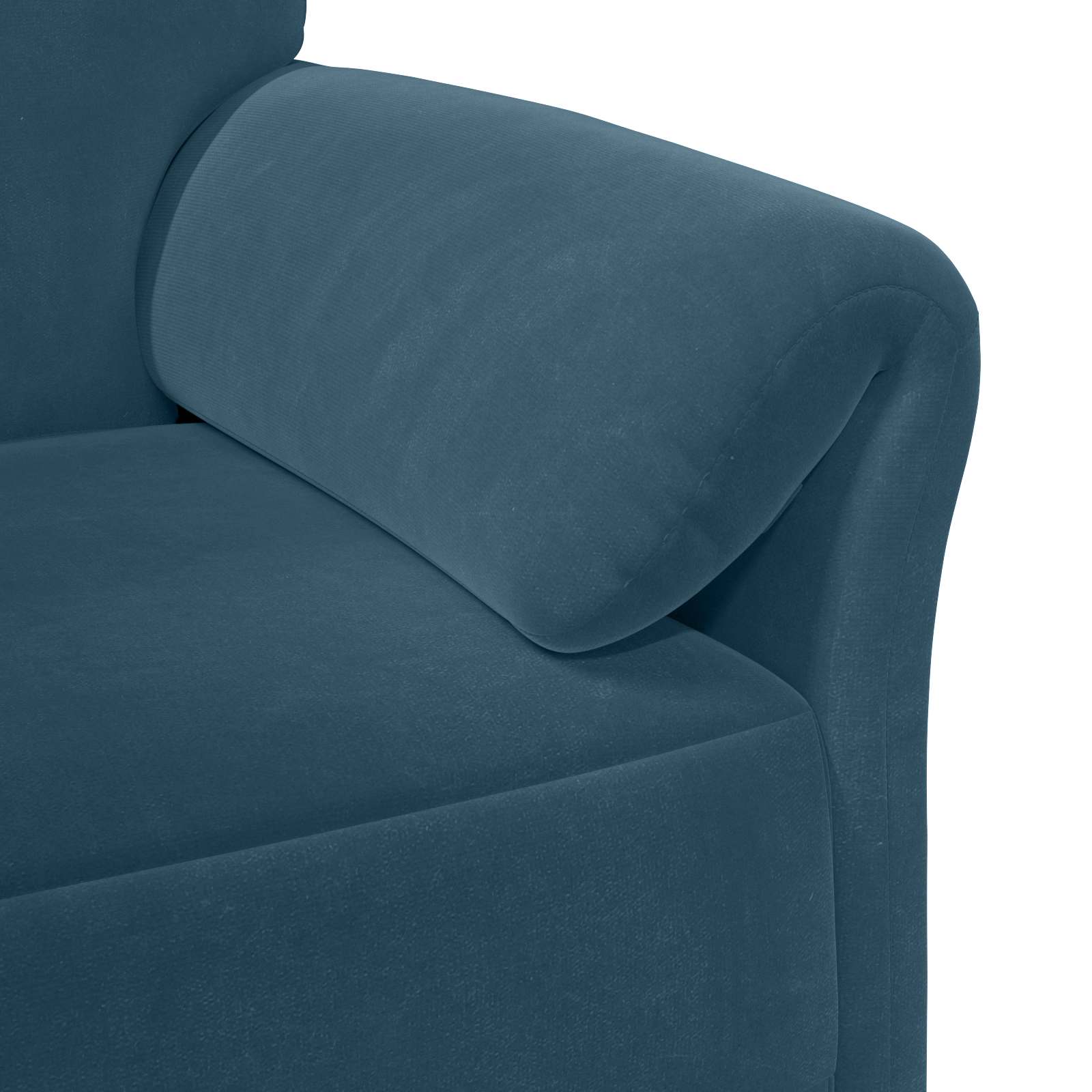 1-Sitzer Sofa Hellgrau 88 x 83 x 95 cm Samt