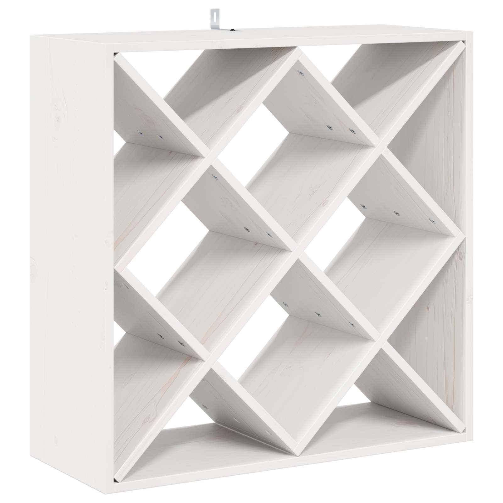 Weinschrank 56 x 25 x 56 cm Massivholz Kiefer