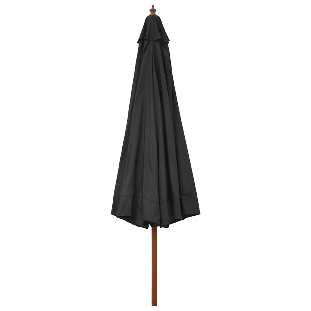 Sonnenschirm mit Holzmast 330 cm Sandweiß