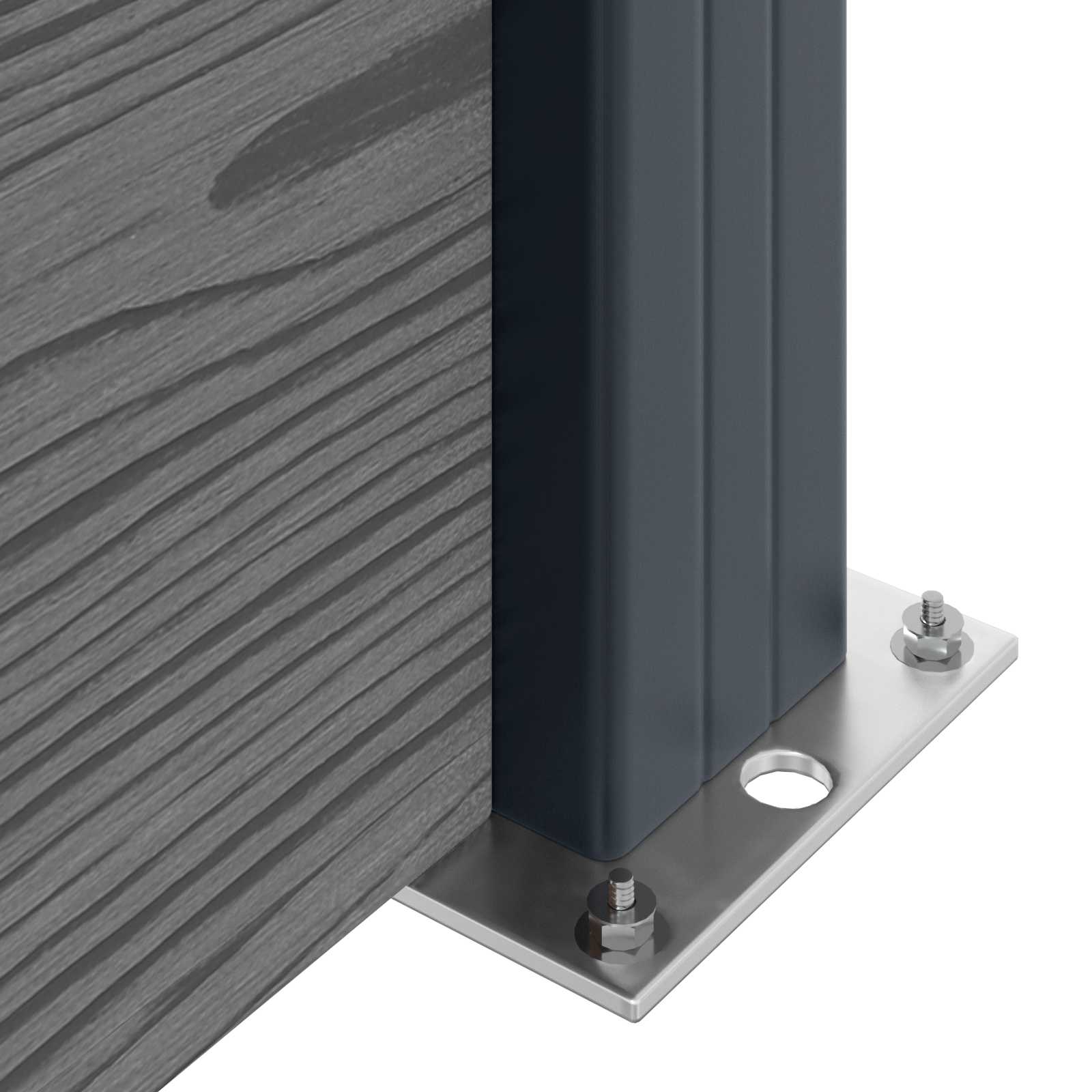 Zaunelement WPC 95x186 cm Braun