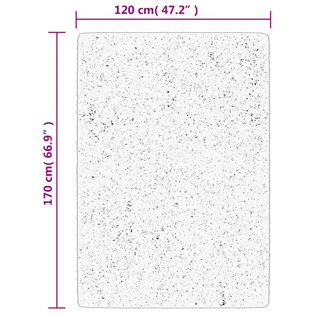 Teppich OVIEDO Kurzflor Anthrazit 120x120 cm
