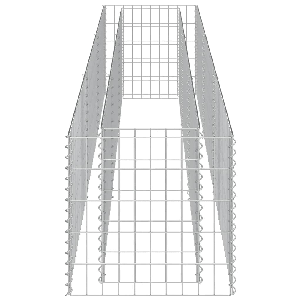 Gabionen-Hochbeet Verzinkter Stahl 450×90×100 cm
