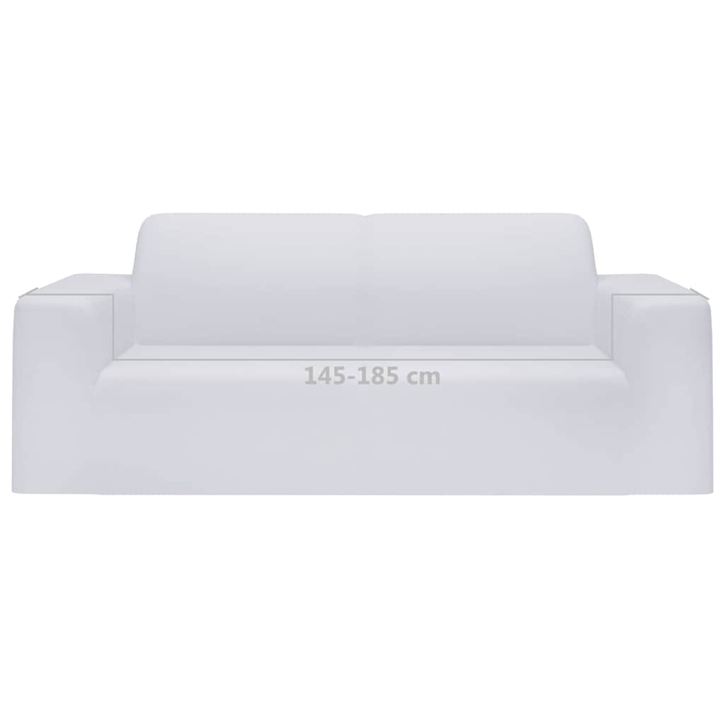 Stretch-Sofahusse Schwarz Polyester-Jersey