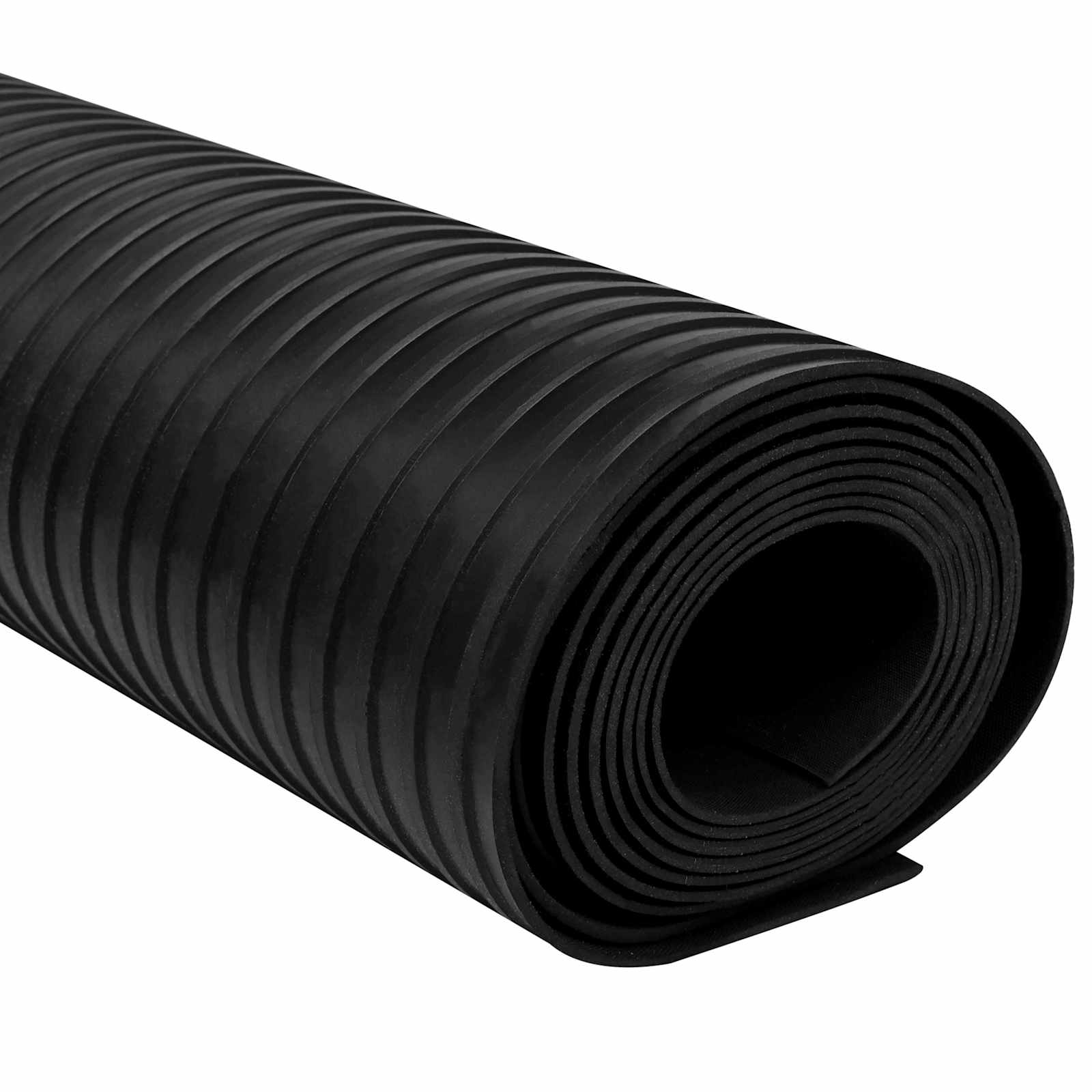 Bodenbelag Schwarz 1 x 2 m Gummi