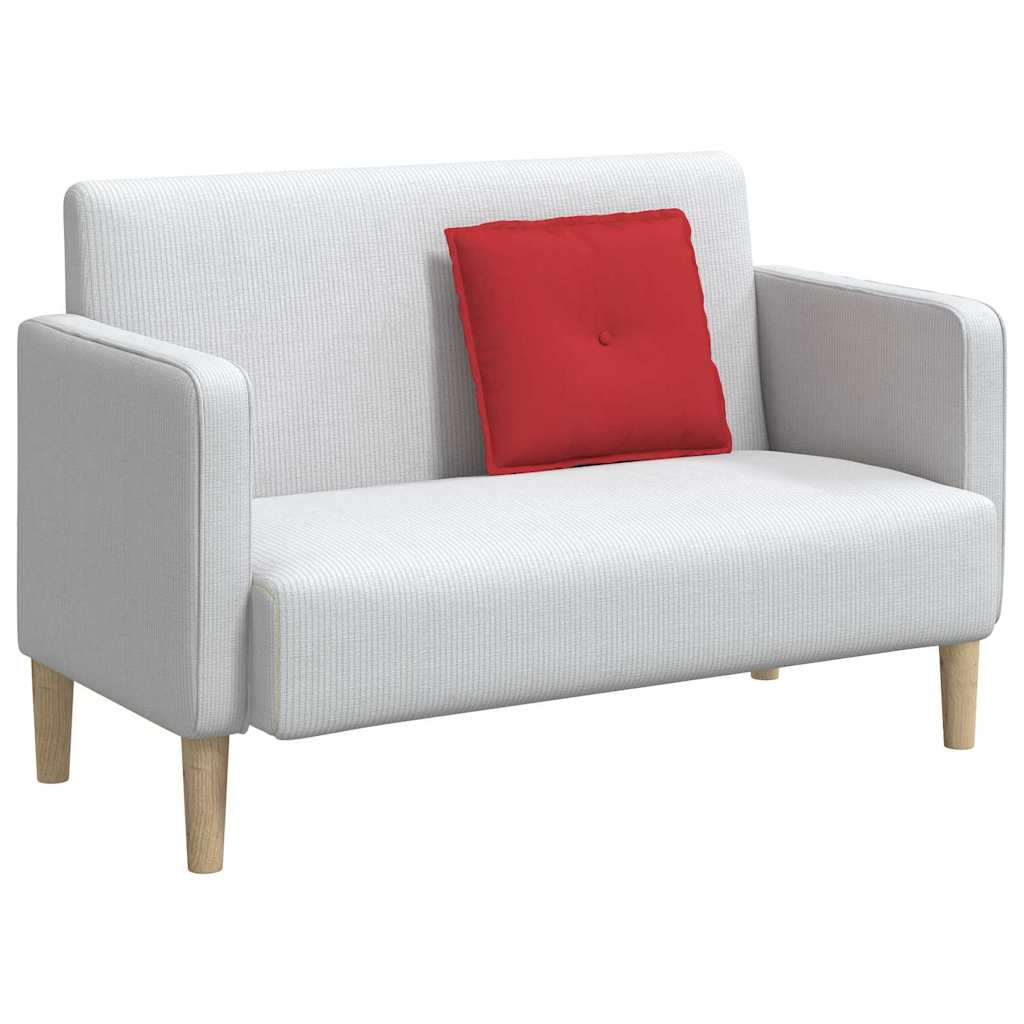Rückenkissen Hellgrau 50 x 19 x 45 cm Stoff