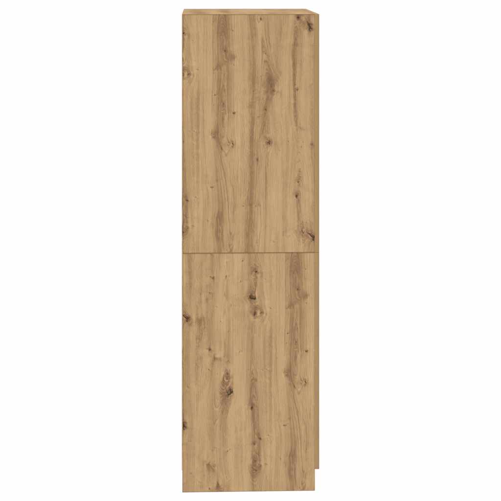 Kleiderschrank Weiß 80x52x180 cm Holzwerkstoff