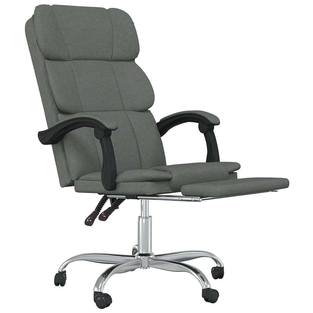Bürostuhl mit Liegefunktion Taupe Stoff