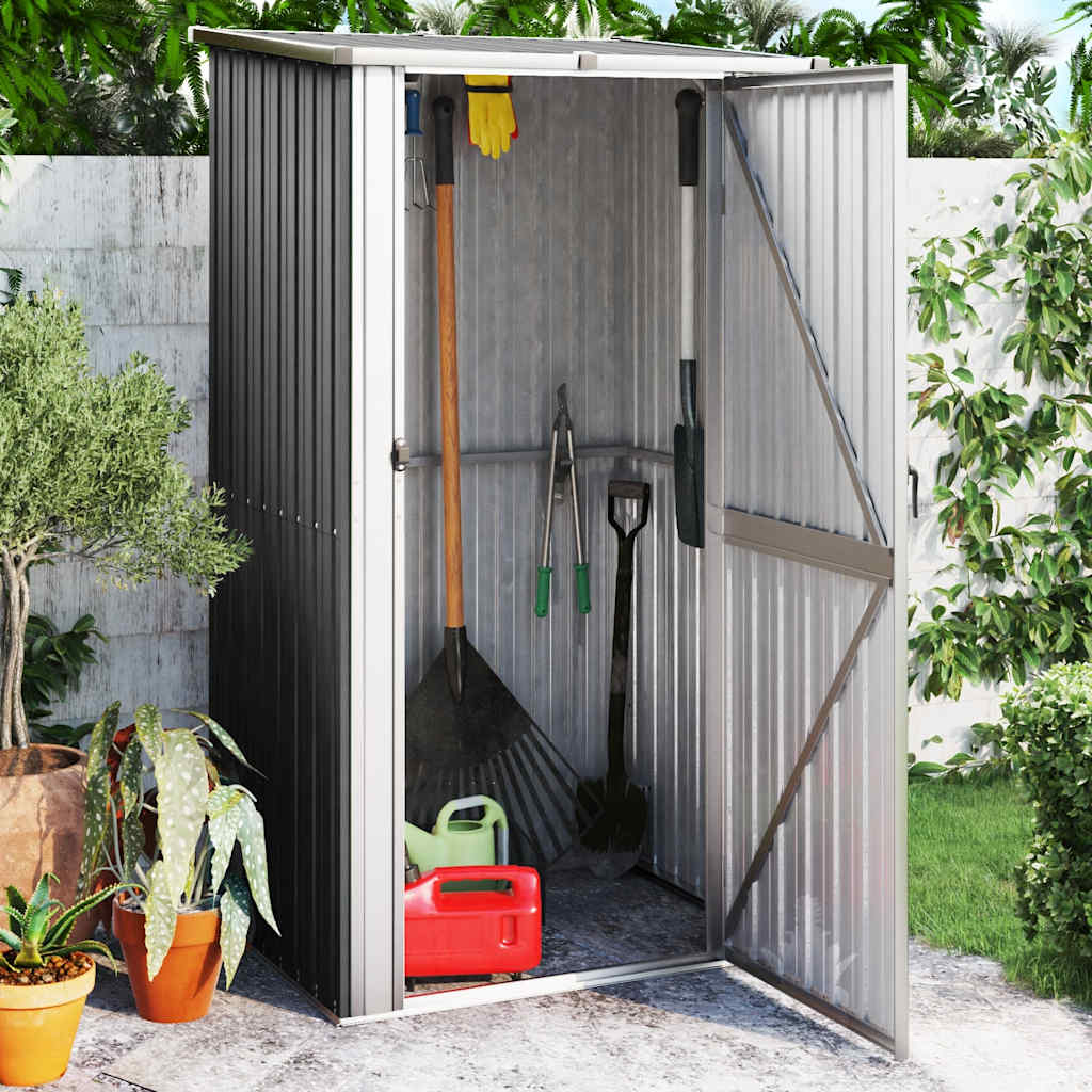 Gartenhaus Grün 118,5x97x209,5 cm Verzinkter Stahl