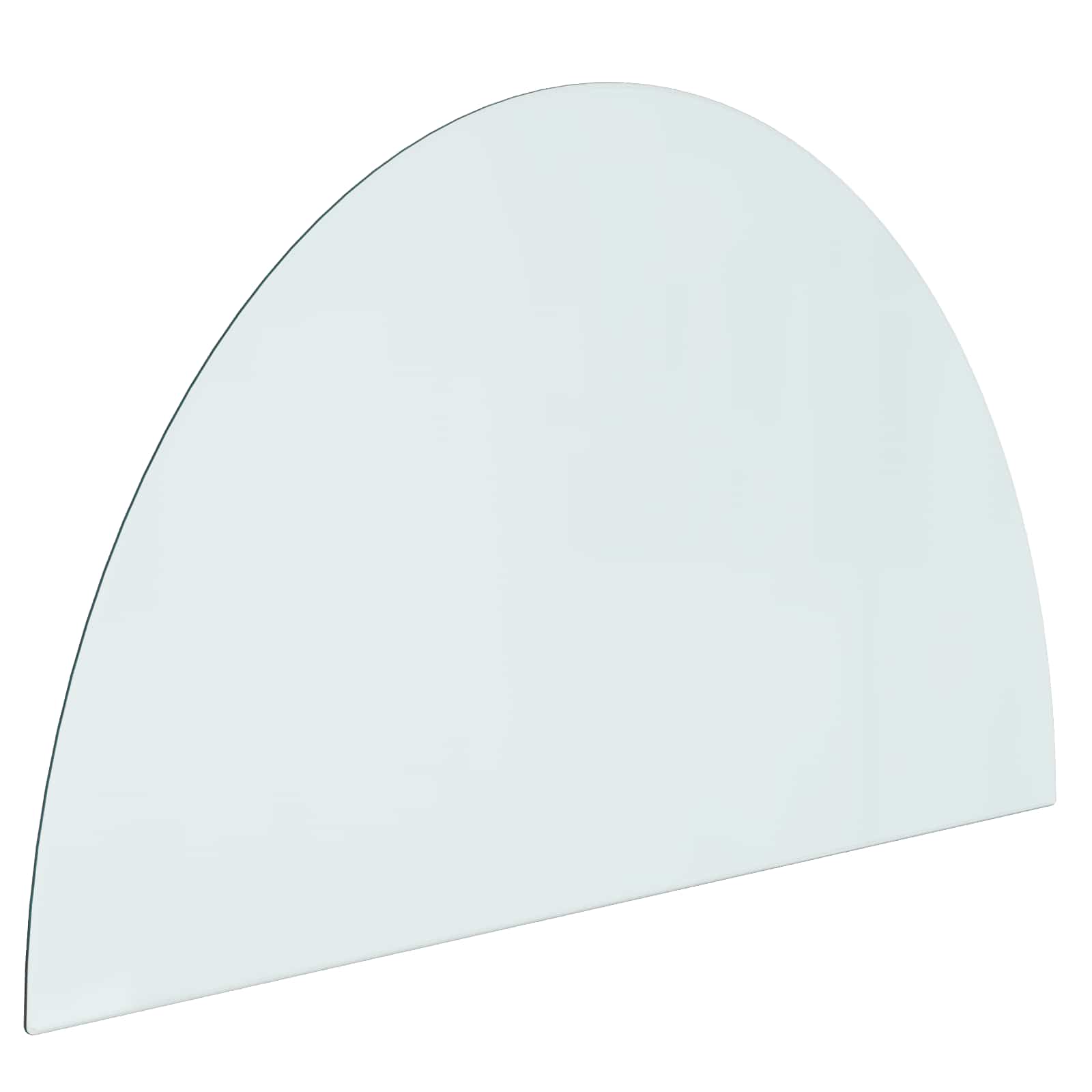 Feuerstelle Glasplatte Transparent 800 x 500 mm Glas