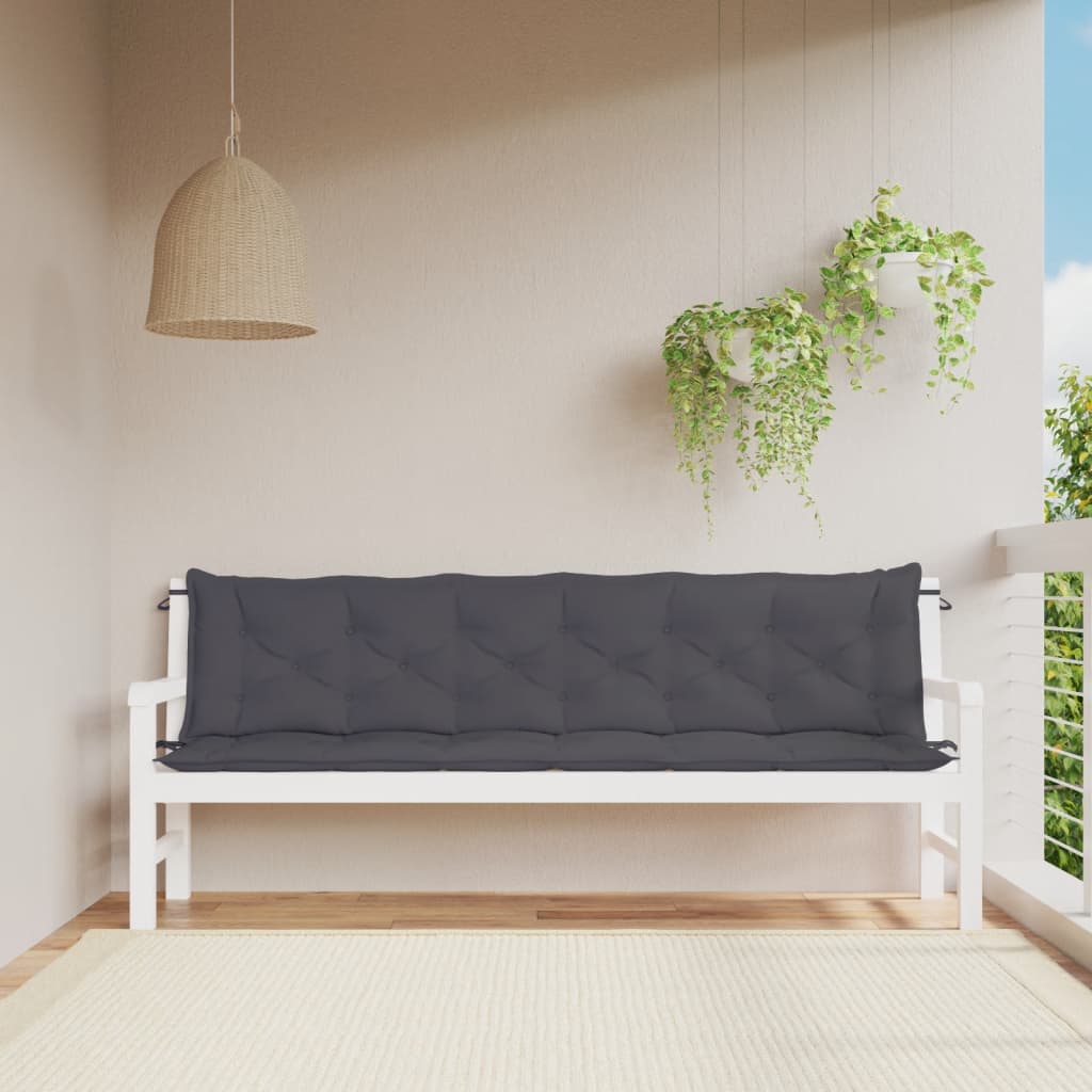 Gartenbank-Auflagen 2 Stk. Königsblau 100x50x7 cm Oxford-Gewebe