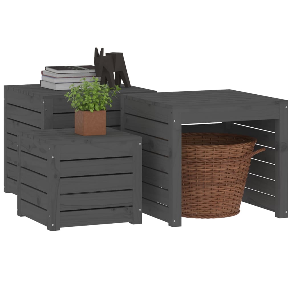 Gartenbox 101x50,5x46,5 cm Massivholz Kiefer