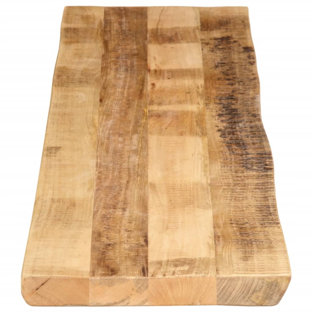 Tischplatte 40x40x2,5 cm Rechteckig Massivholz Akazie Baumkante