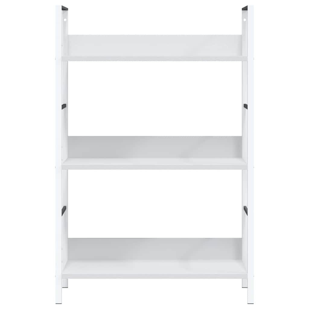 Bücherregal 3 Regalböden Schwarz 60×27,6×90,5 cm Holzwerkstoff