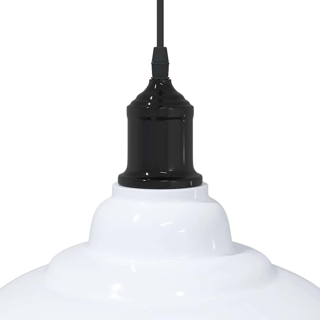 Pendelleuchte Höhenverstellbar E27 Schwarz Glänzend Ø 31 cm