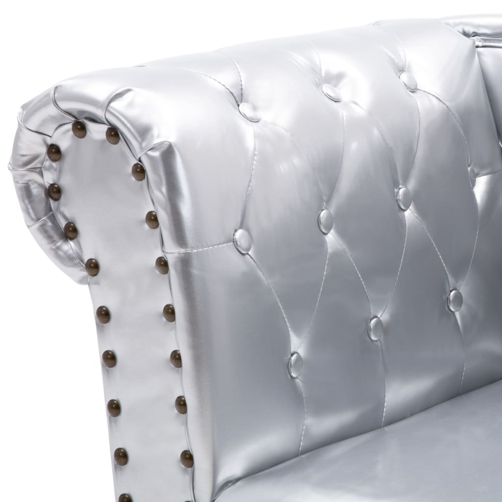 Chaiselongue Braun Wildleder-Optik