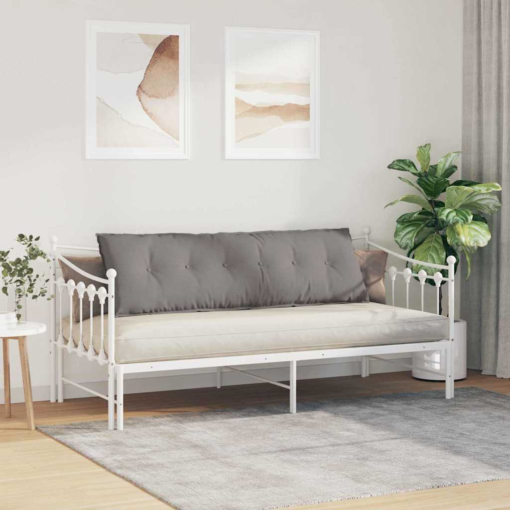 Rückenkissen Hellgrau 50 x 19 x 45 cm Stoff