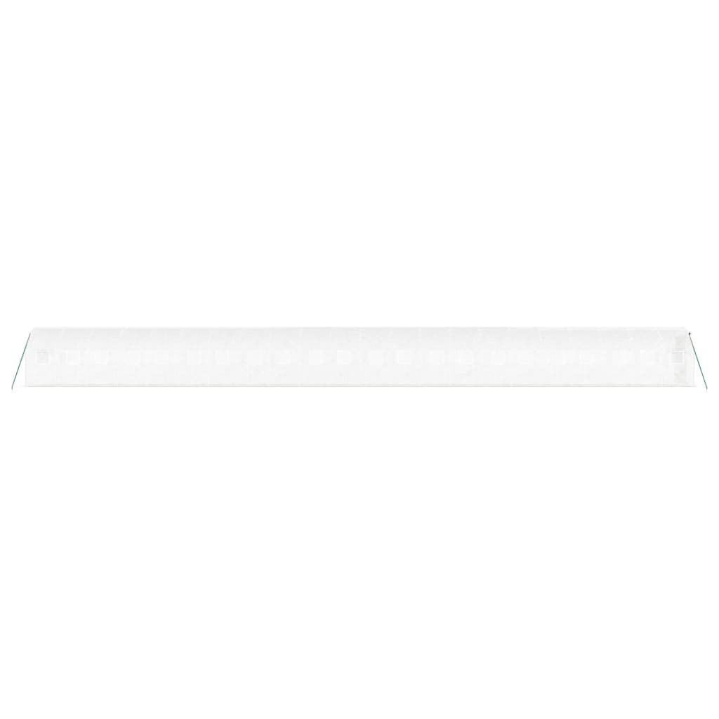 Gewächshaus mit Stahlrahmen Weiß 8 m² 4x2x2 m