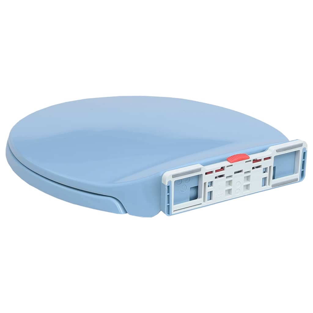 Toilettensitz mit Absenkautomatik Hellgrau Oval