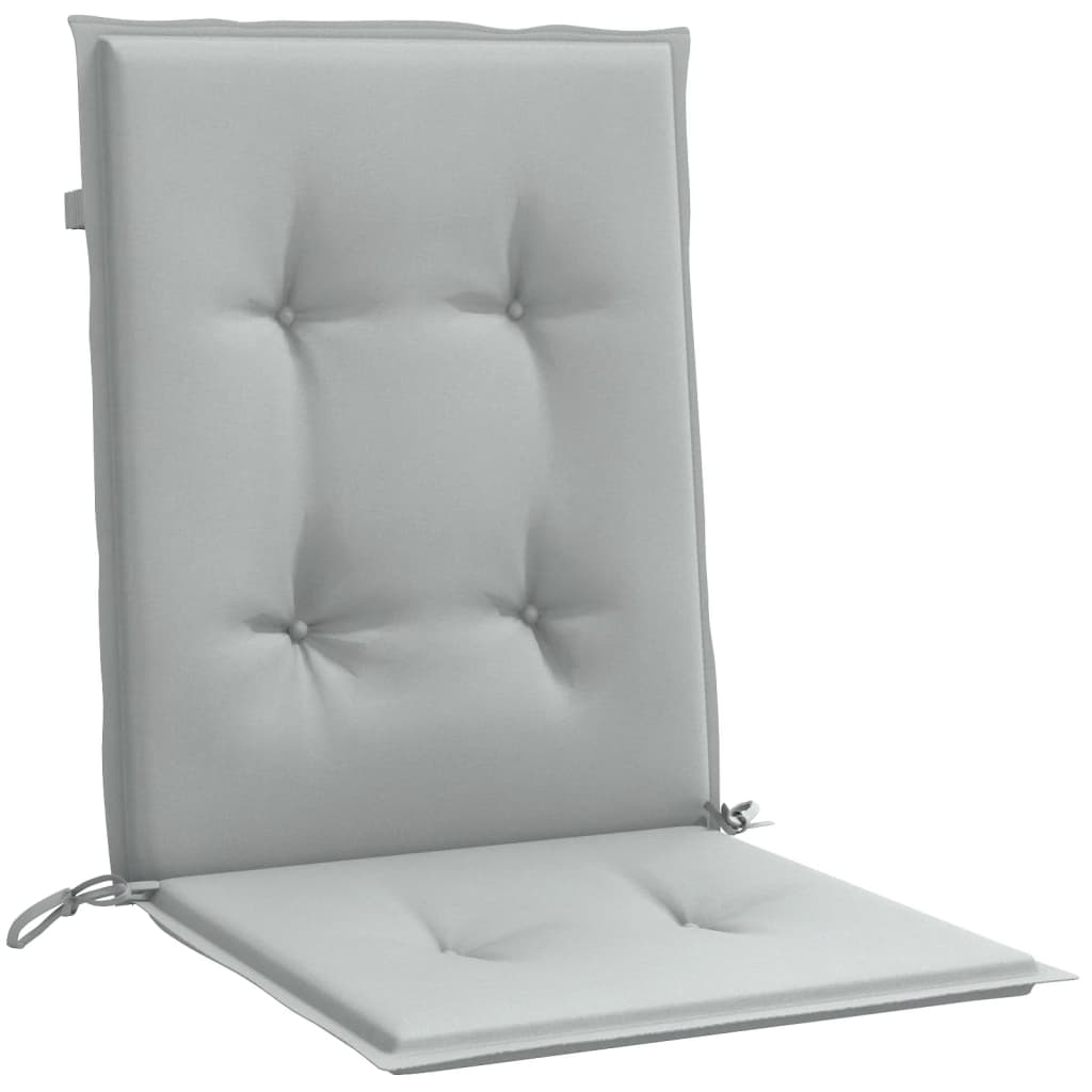 Niedriglehner-Auflagen 2 Stk Melange Anthrazit 100x50x7cm Stoff