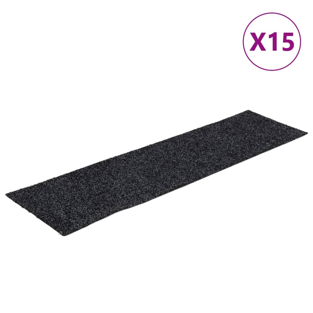 Stufenmatten Selbstklebend 15 Stk. 60x25 cm Hellbraun Rechteckig