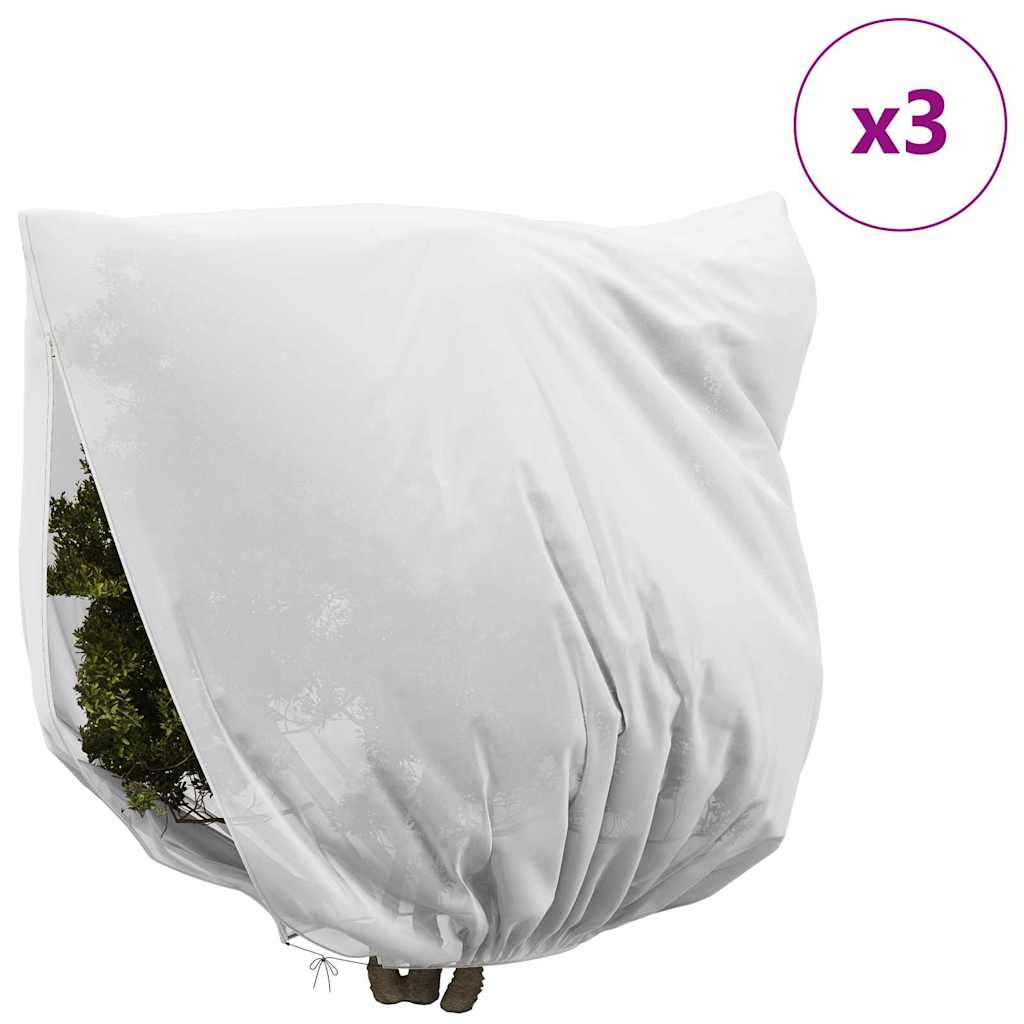 Wintervlies mit Reißverschluss 4 Stk. 70 g/m² 1x1,55 m
