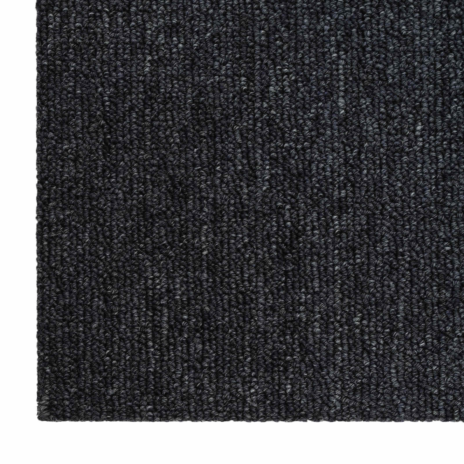 Teppichfliese Hellgrau mit Streifen 50 x 50 cm 4 pcs