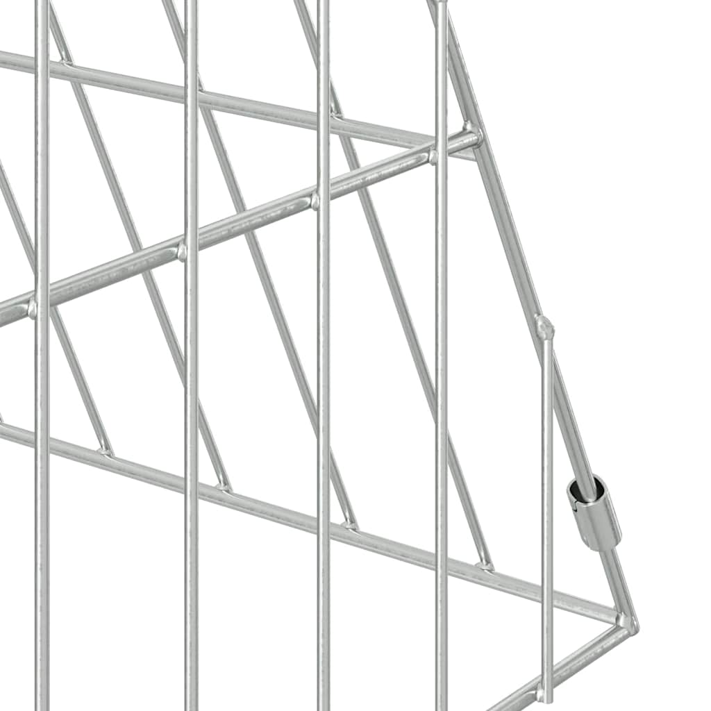 Hühnerkäfig Silber 110 x 55 x 55 cm Verzinkter Stahl