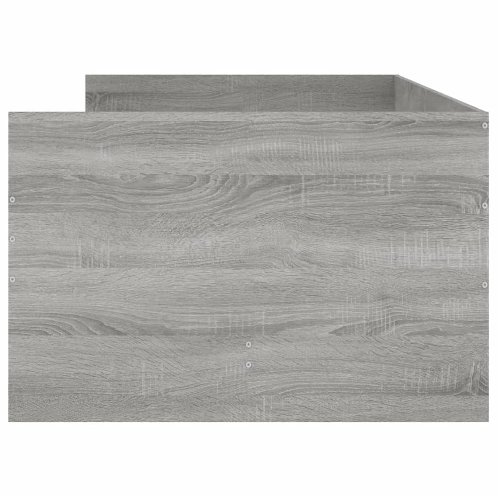 Bett mit Schubladen Braun Eiche-Optik 75x190 cm