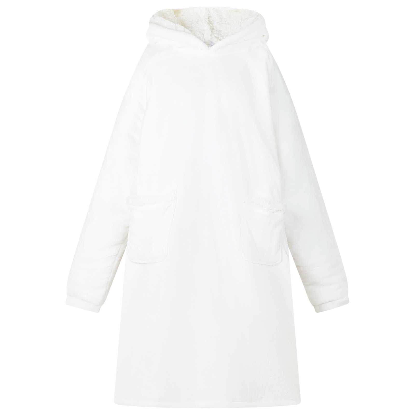 Decken-Hoodie Beige M Fleece und Flanell