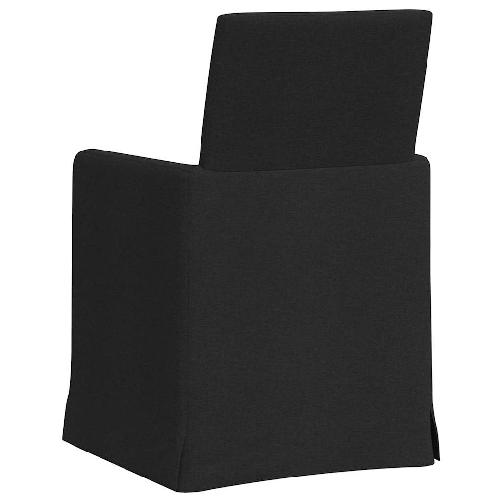 Esszimmerstühle 2 pcs Hellgrau 57 x 67 x 95 cm Stoff