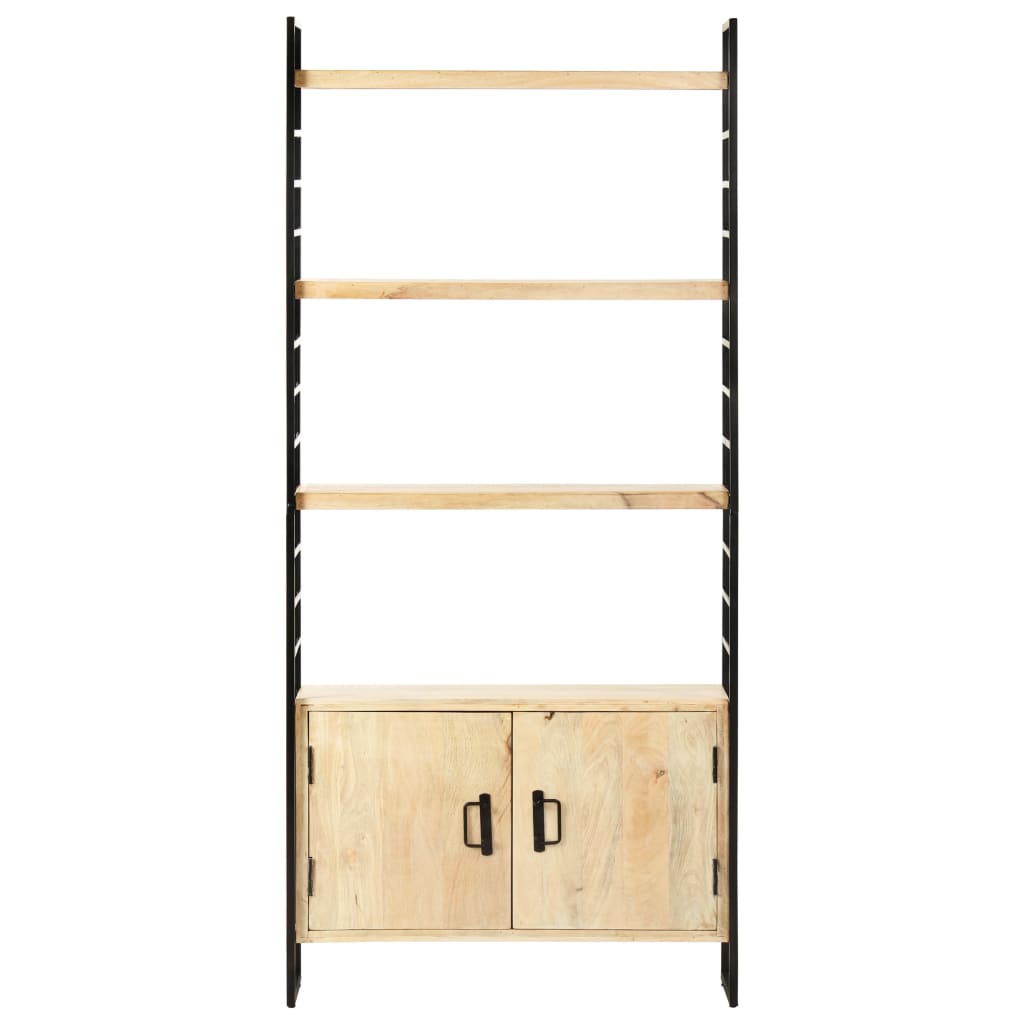 Bücherregal 4 Ebenen 80x30x180 cm Altholz Massiv