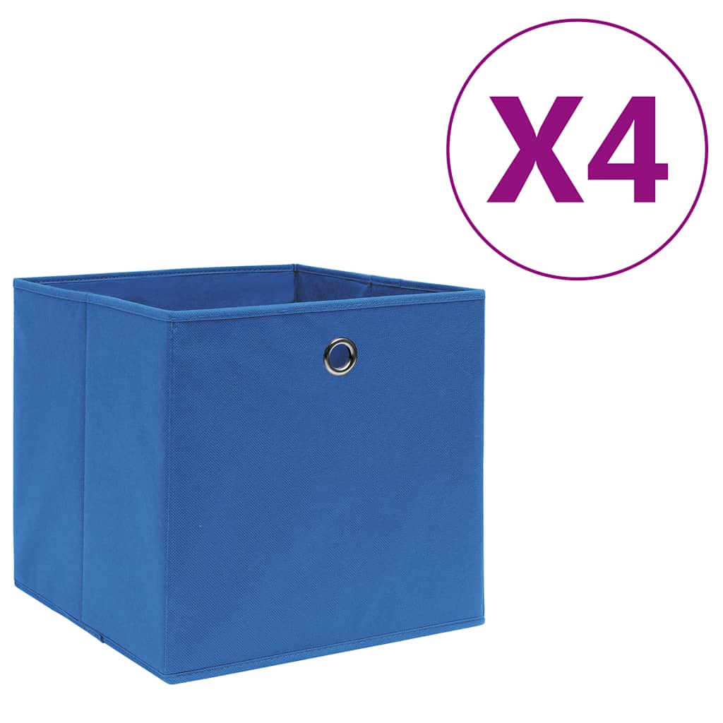 Aufbewahrungsboxen mit Deckeln 10 Stk. 28x28x28 cm Schwarz