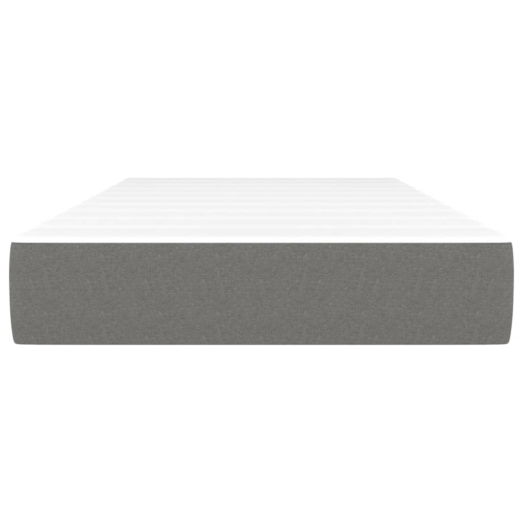 Taschenfederkernmatratze Mittel Hellgrau 80x200x20 cm Stoff