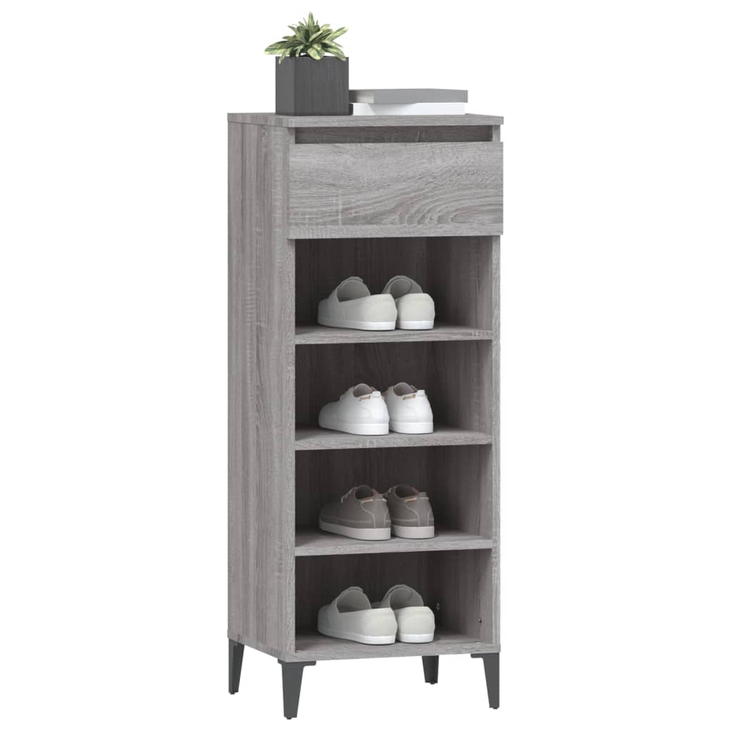 Schuhregal Weiß 40x36x105 cm Holzwerkstoff