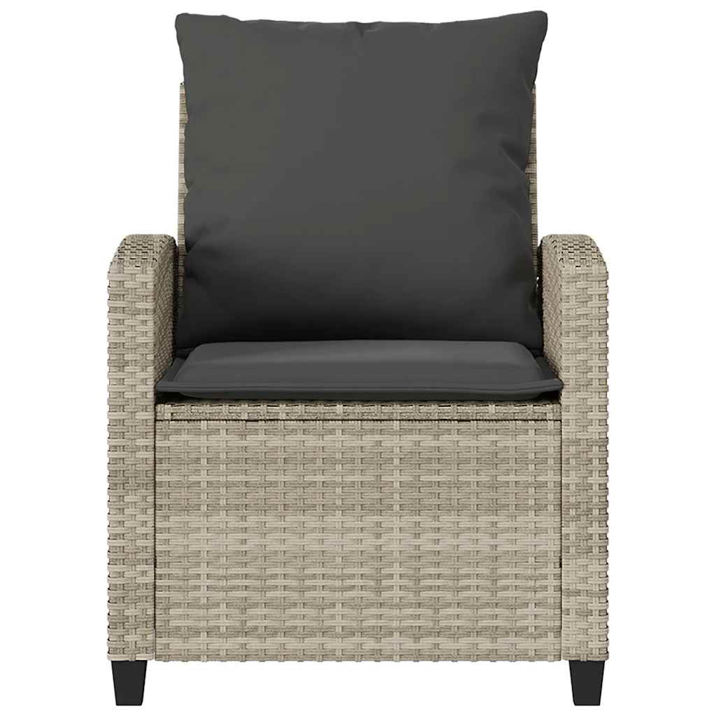 4-tlg. Garten-Sofagarnitur mit Kissen Schwarz Poly Rattan