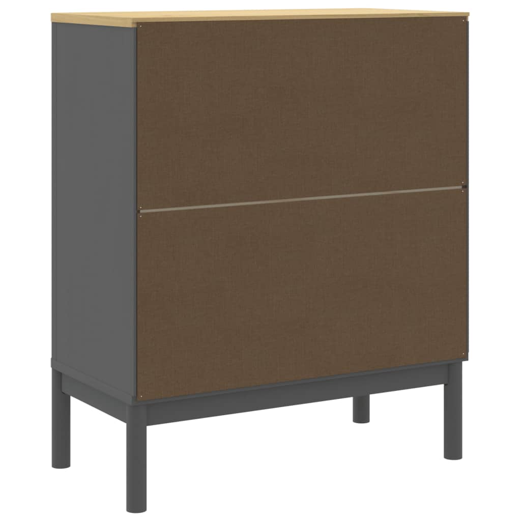 Kommode FLORO Wachsbraun Massivholz Kiefer