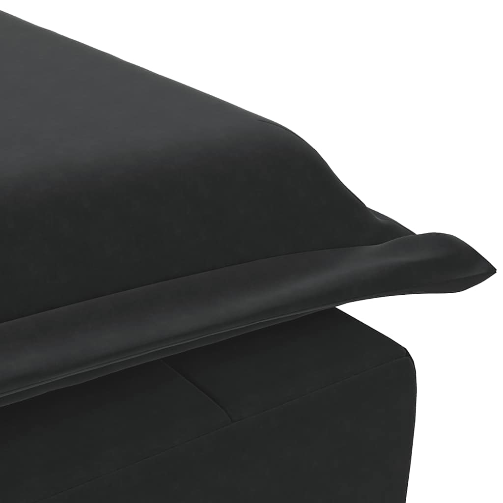Massage-Chaiselongue mit Nackenrolle Hellgrau Samt