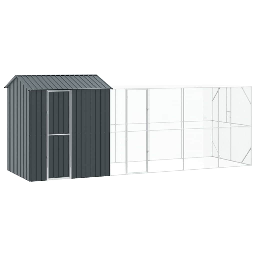 Vogelkäfig Anthrazit 416,5 x 103 x 142 cm Verzinkter Stahl