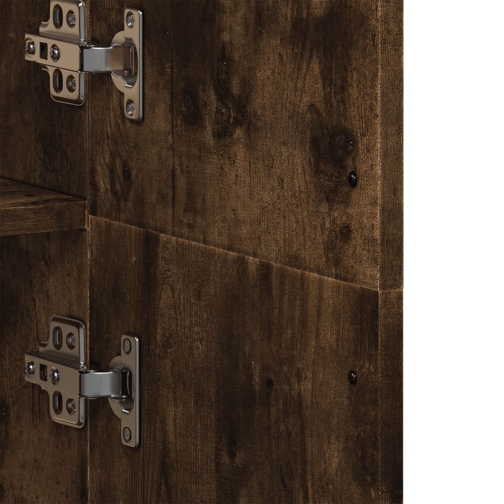 Highboard Weiß 70x35x180 cm Holzwerkstoff