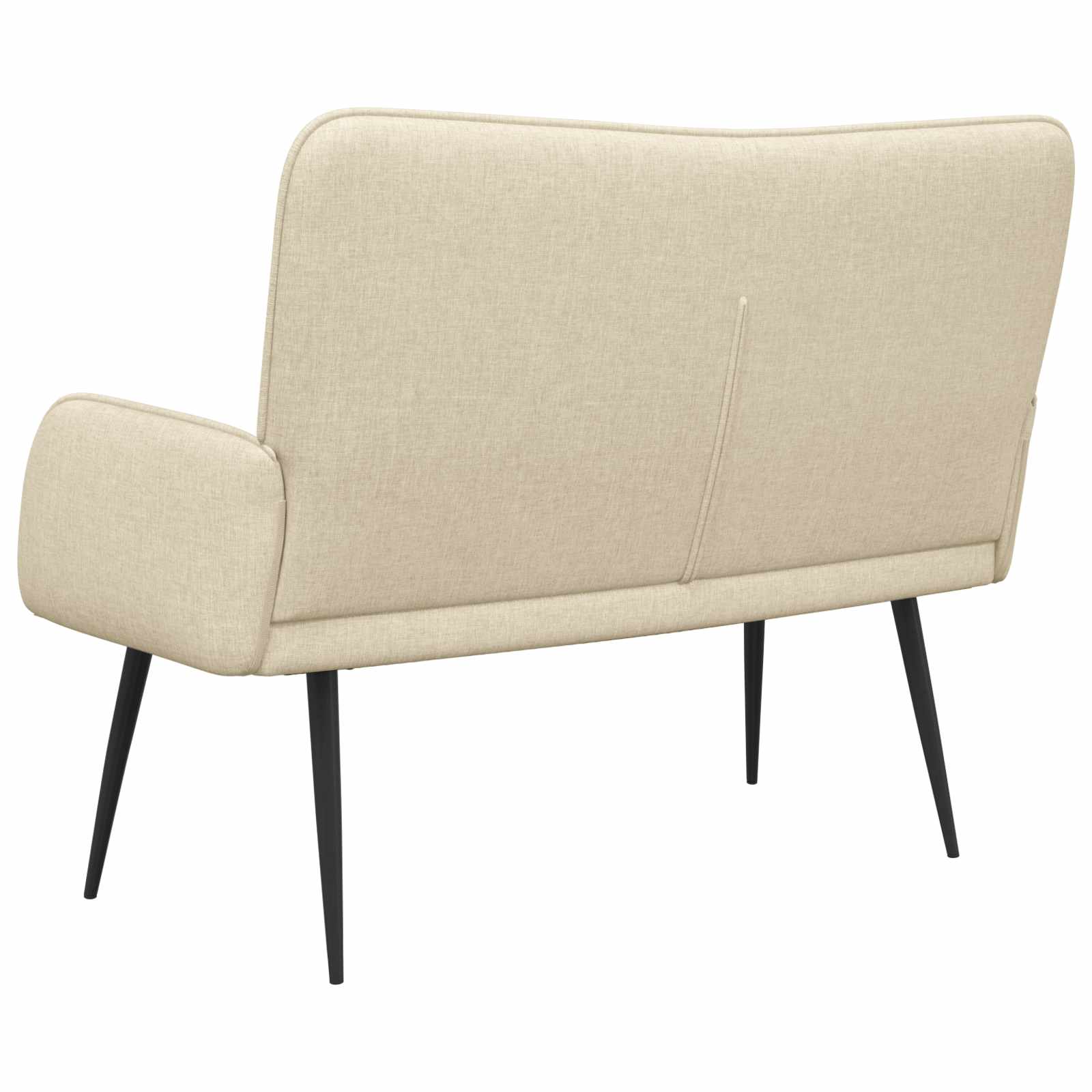 2-Sitzer Sofa Hellgrau 115 x 61 x 87 cm Stoff