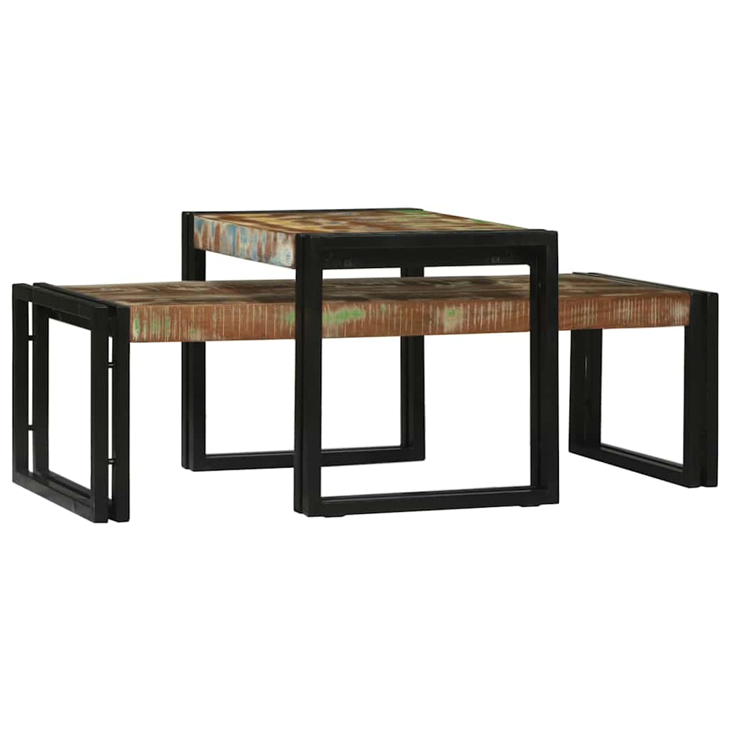 Couchtisch 2 pcs Braun 48 x 40 x 40 cm Massivholz Mango