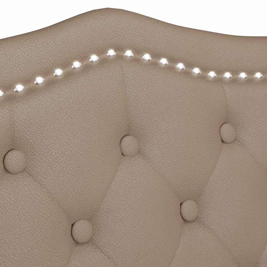 Chesterfield Bank Creme 120,5 x 65 x 75 cm Kunstleder